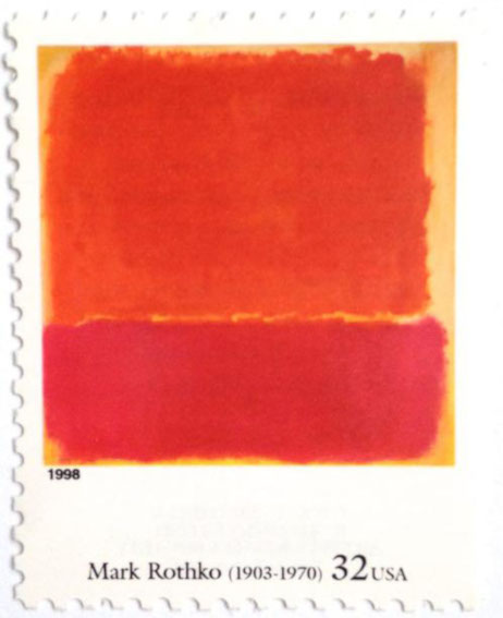 No. 12 (1951) by Mark Rothko on US Stamp