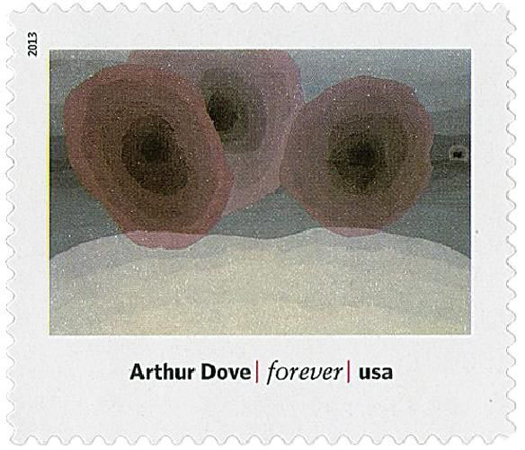 Fog Horns (1929) by Arthur Garfield Dove on US Stamp