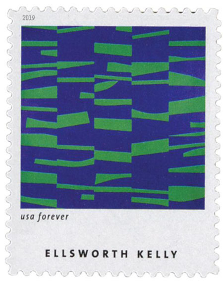 Meschers (1951) by Ellsworth Kelly on US Stamp