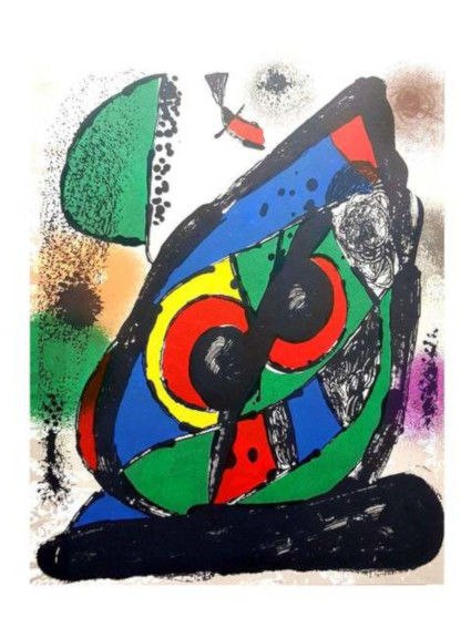 Joan Miro Original Abstract Lithograph from Lithographe IV contemporary work