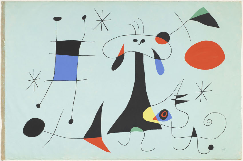 Joan Miro The Sun screenprint