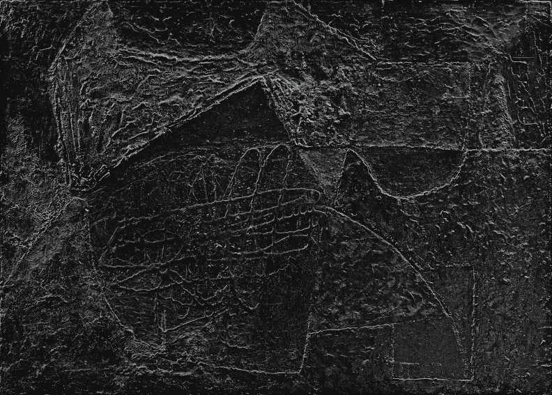 Alberto Burri Nero Catrame painting