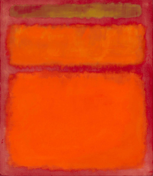 Mark Rothko Orange, Red, Yellow painting