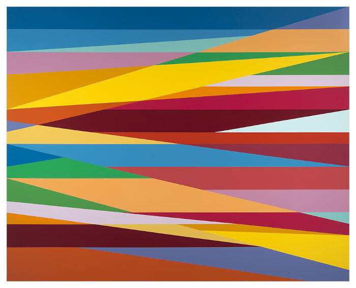 Odili Donald Odit Desert Sun painting on view in New York