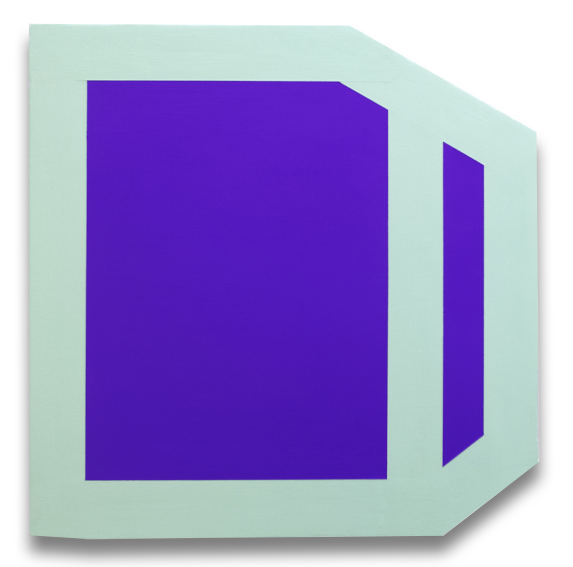 Brent Hallard >Plumb Purple mint painting