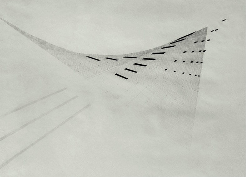 Nasreen Mohamedi Untitled 1975 painting