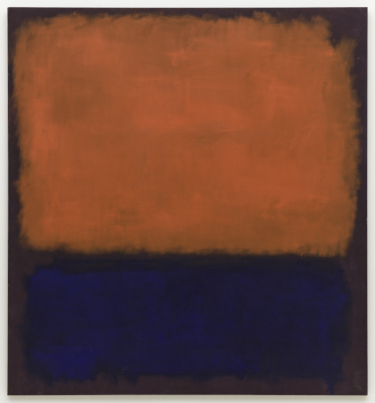 No 14 oil on canvas painting by Mark Rothko on view at the exhibition at Fondation Louis Vuitton in Paris